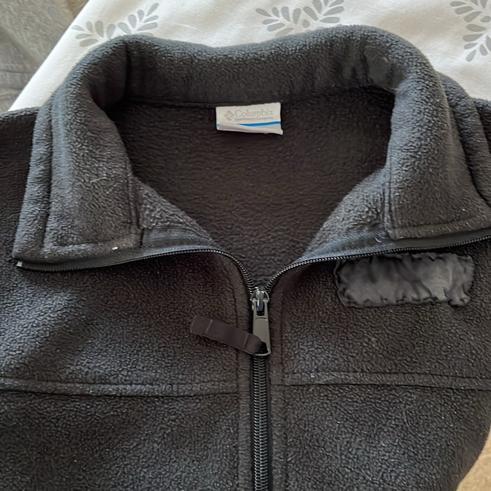 Columbia Fleece Zip-up Jacket with Convertible Turtleneck Collar - Picture 10 of 11